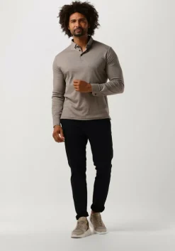 donkerblauwe dstrezzed pantalon lancaster tapered jogger printed pattern