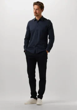 donkerblauwe dstrezzed pantalon the lancaster tapered jogger pattern sweat