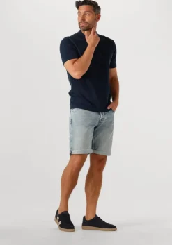 donkerblauwe dstrezzed polo camilo polo