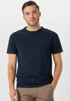 donkerblauwe dstrezzed t-shirt zeke tee