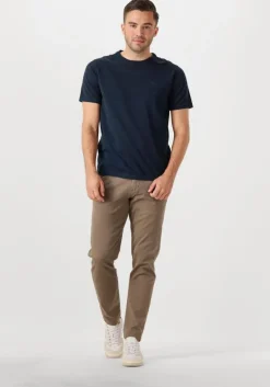 donkerblauwe dstrezzed t-shirt zeke tee