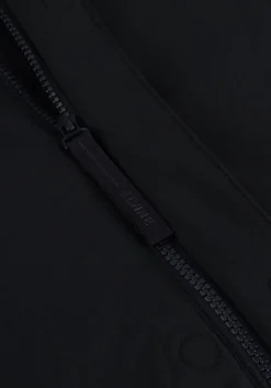 donkerblauwe elvine gewatteerde jas vhinner