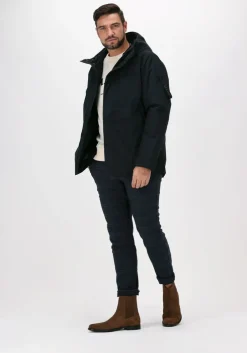 donkerblauwe elvine parka's barnard