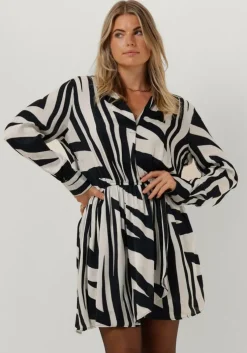 donkerblauwe est'seven mini jurk est’journee dress bambu