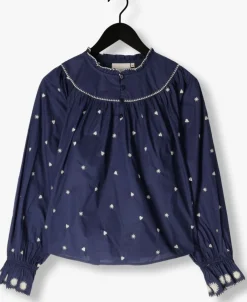 donkerblauwe fabienne chapot blouses maisy top
