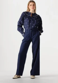 donkerblauwe fabienne chapot pantalon nelsan trousers