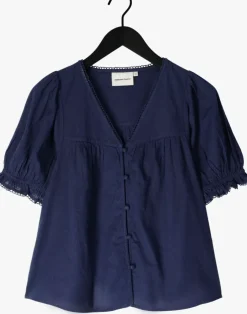 donkerblauwe fabienne chapot blouses juno blouse