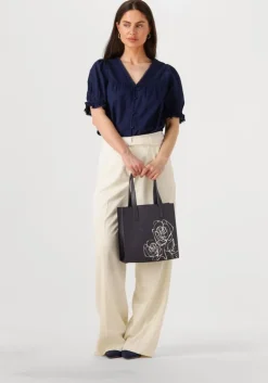 donkerblauwe fabienne chapot blouses juno blouse