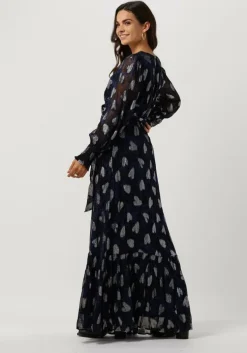 donkerblauwe fabienne chapot maxi jurk chacha dress