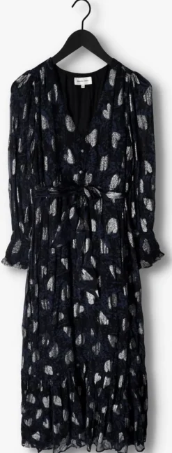 donkerblauwe fabienne chapot maxi jurk chacha dress