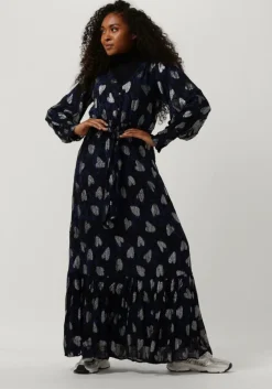 donkerblauwe fabienne chapot maxi jurk chacha dress