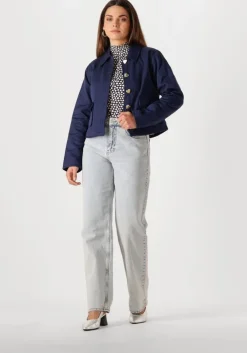 donkerblauwe fabienne chapot spijkerjas jackie padded jacket