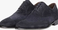 donkerblauwe floris van bommel nette schoenen sfm-30346 de stapper