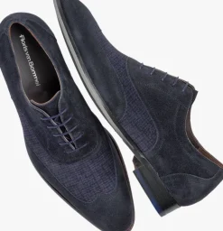 donkerblauwe floris van bommel nette schoenen sfm-30346 de stapper