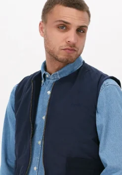 donkerblauwe forét bodywarmer trowel