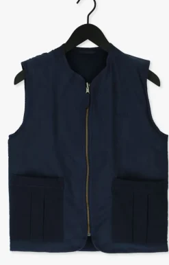 donkerblauwe forét bodywarmer trowel