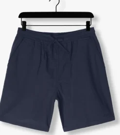 donkerblauwe forét korte broek hush seersucker short