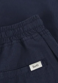 donkerblauwe forét korte broek hush seersucker short