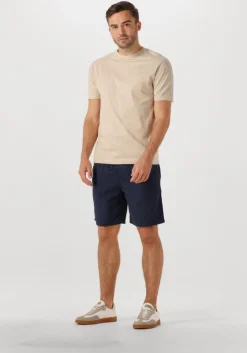 donkerblauwe forét korte broek hush seersucker short
