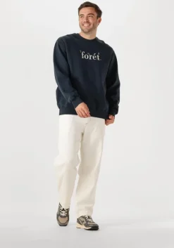 donkerblauwe forét sweater amber bee sweatshirt