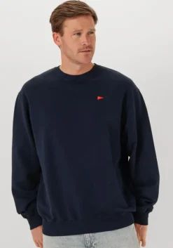 donkerblauwe forét sweater flag sweatshirt