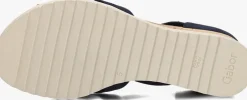 donkerblauwe gabor sandalen met hak 782