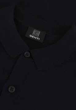 donkerblauwe genti polo polo button ss k2046-1260