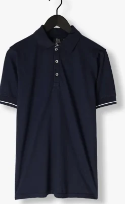 donkerblauwe genti polo polo 3 button ss j2001-1212