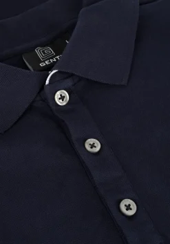 donkerblauwe genti polo polo 3 button ss j2001-1212