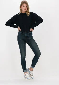 donkerblauwe g-star raw skinny jeans c051 - heavy elto pure superst