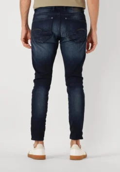 donkerblauwe g-star raw skinny jeans revend skinny
