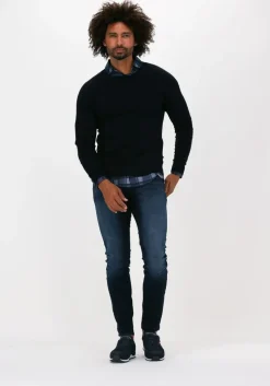 donkerblauwe g-star raw skinny jeans revend skinny