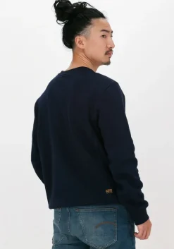 donkerblauwe g-star raw sweater c235 - pacior sweat r
