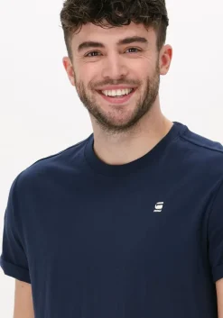 donkerblauwe g-star raw t-shirt lash r t s/s