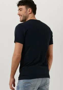 donkerblauwe g-star raw t-shirt slim base r t s/s