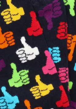 donkerblauwe happy socks sokken thumbs up