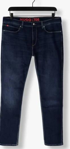 donkerblauwe hugo slim fit jeans hugo 708