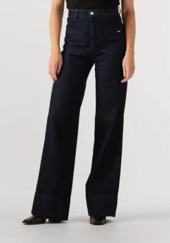 donkerblauwe ibana wide jeans penda