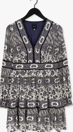 donkerblauwe idano mini jurk robert