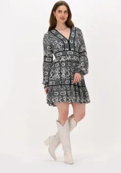 donkerblauwe idano mini jurk robert