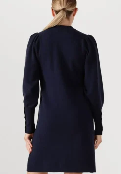 donkerblauwe janice jurken clay