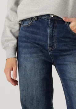 donkerblauwe janice straight leg jeans mason