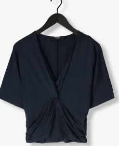 donkerblauwe jansen amsterdam t-shirt forine shirt v 134