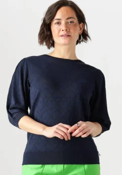 donkerblauwe jansen amsterdam top judith top jk 136 short sleeve