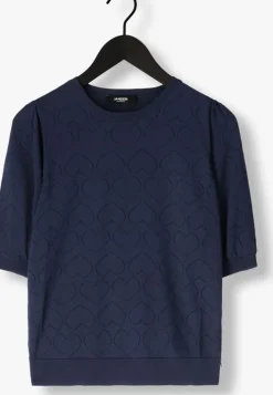 donkerblauwe jansen amsterdam top judith top jk 136 short sleeve