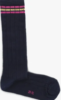 donkerblauwe jenest sokken knee socks