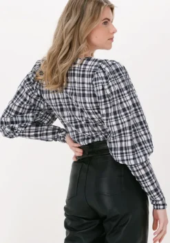 donkerblauwe just female blouses hamilton blouse