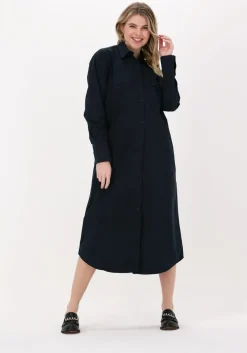 donkerblauwe knit-ted midi jurk malu