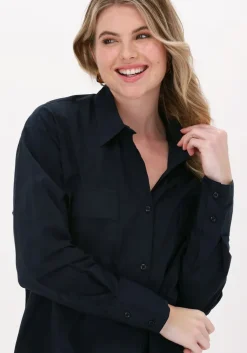 donkerblauwe knit-ted midi jurk malu