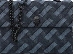 donkerblauwe kurt geiger london schoudertas large kensington soft